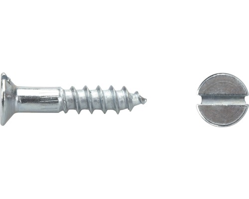 Holzschraube Senkkopf m. Schlitz DIN 97 2x8 mm galv. verzinkt, 100 Stück Holzschraube Senkkopf m. Schlitz DIN 97 2x8 mm galv. verzinkt, 100 Stück