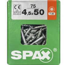Spax Universalschraube Senkkopf Stahl gehärtet T 20, Holz-Teilgewinde 4,5x50 mm, 75 Stück-thumb-0