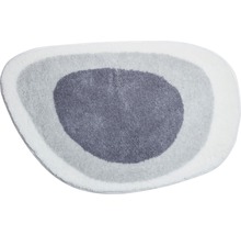 Graue Badematte mit rundem Design
