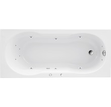 Rechteckige Badewanne mit Whirlpoolsystem von oben