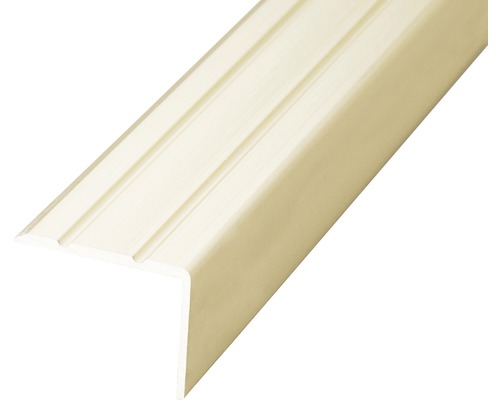 Prinz Winkelprofil Alu sahara gelocht 24,5 x 20 x 2700 mm Stufenkantenprofil aus Kunststoff