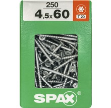 Spax Universalschraube Senkkopf Stahl gehärtet T 20, Holz-Teilgewinde 4,5x60 mm, 250 Stück-thumb-0