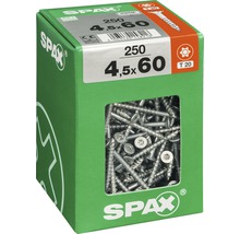 Spax Universalschraube Senkkopf Stahl gehärtet T 20, Holz-Teilgewinde 4,5x60 mm, 250 Stück-thumb-2