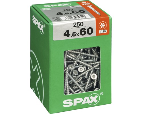 Schrauben 4,5x60 Millimeter in der 250er Packung