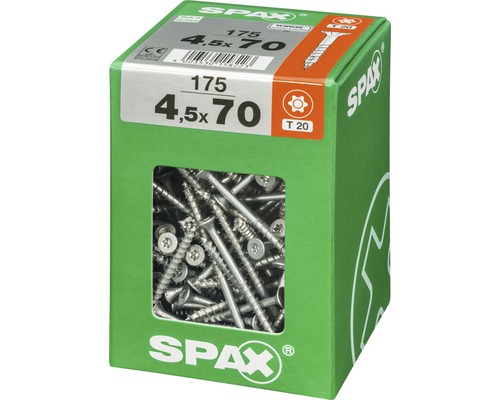 Schrauben 4,5x70 in grüner Verpackung