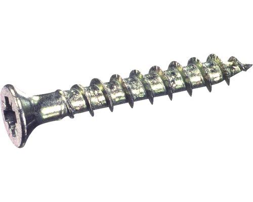 JD Plus Universalschraube kl. Kopf 3x16 mm, gal. verzinkt 25 Stück Holzschraube mit Kreuzschlitz