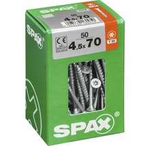 Spax Universalschraube Senkkopf Stahl gehärtet T 20, Holz-Teilgewinde 4,5x70 mm, 50 Stück-thumb-2