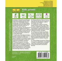 Verpackung Bellis perennis Mix Blumensamen der Marke FloraSelf