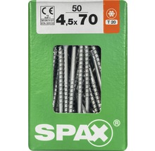 Spax Universalschraube Senkkopf Stahl gehärtet T 20, Holz-Teilgewinde 4,5x70 mm, 50 Stück-thumb-0