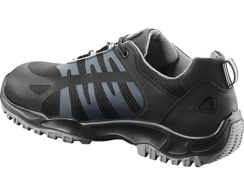 Schwarzer Sicherheitsschuh mit Schnürung