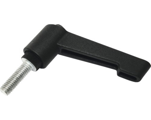 Klemmhebel mit Schraube R=78 M10x40 mm, schwarz 10 Stück Kniehebel mit Gewindebolzen