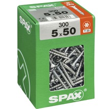 Spax Universalschraube Senkkopf Stahl gehärtet T 20, Holz-Teilgewinde 5x50 mm, 300 Stück-thumb-2
