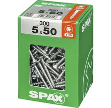Spax Universalschraube Senkkopf Stahl gehärtet T 20, Holz-Teilgewinde 5x50 mm, 300 Stück-thumb-1