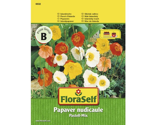 FloraSelf Islandmohn Pastell-Mix Samenpackung