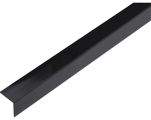 Winkelprofil PVC schwarz 20 x 20 x 1,5 mm 1,5 mm , 1 m Winkelprofil aus Metall