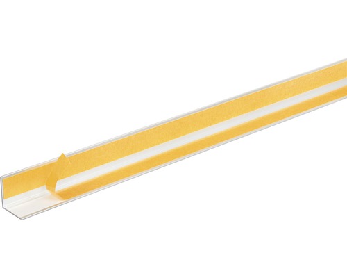Winkelprofil Alu silber eloxiert selbstklebend 30x30x2 mm, 1 m Kunststoff Winkelleiste mit Klebeband