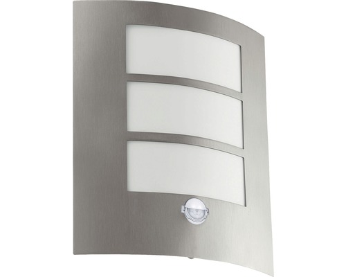 Wandleuchte aus Edelstahl mit Bewegungsmelder