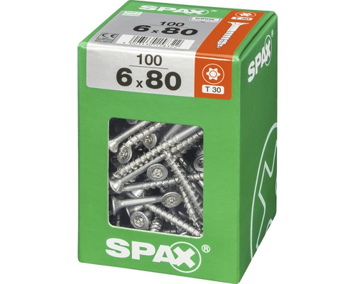 Schrauben 6 x 80 Millimeter in Verpackung
