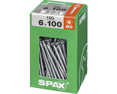 Schrauben 6x100 Millimeter im Spax Karton