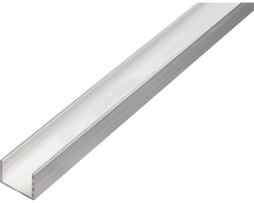 U-Profil Aluminium silber 16 x 13 x 1,5 mm 1,5 mm , 2,6 m U-Profil aus Metall