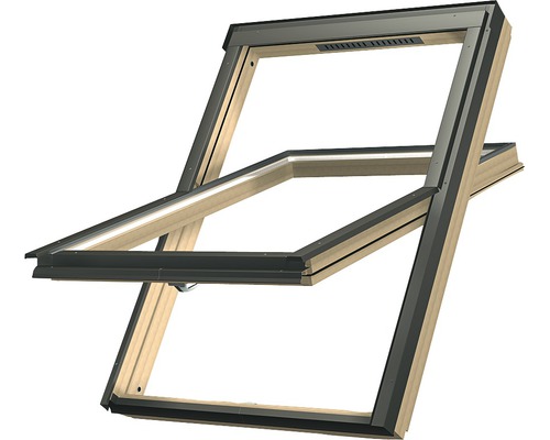 ARON Schwingfenster Holz FTS-V L3 mit VSG 55x98 cm inkl. Dauerlüftung