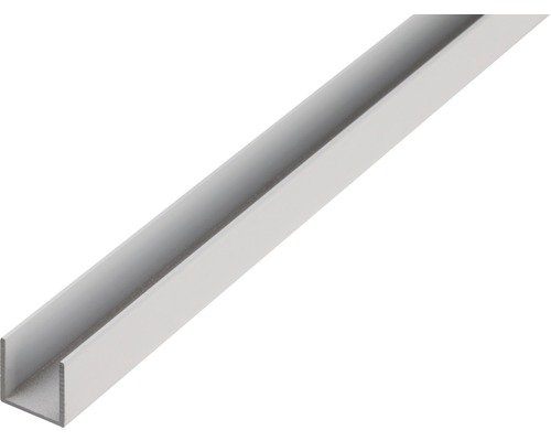 U-Profil Aluminium silber 8 x 8 x 1 mm 1,0 mm , 2,6 m U-Profil aus Metall
