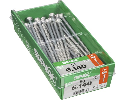 Spax Universalschrauben 6x140 Millimeter im Karton
