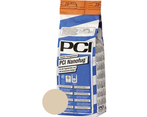 PCI Nanofug® Variabler Flexfugenmörtel für Steingut- und Steinzeugbeläge bahamabeige 4 kg