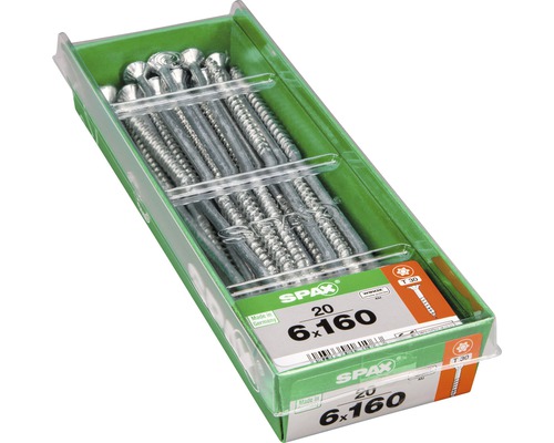 Spax Schrauben 6x160 Millimeter im Paket