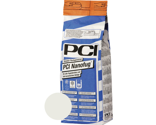 PCI Nanofug® Variabler Flexfugenmörtel für Steingut- und Steinzeugbeläge silbergrau 4 kg