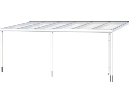 Terrassenüberdachung mit Polycarbonatplatten und Aluminiumrahmen