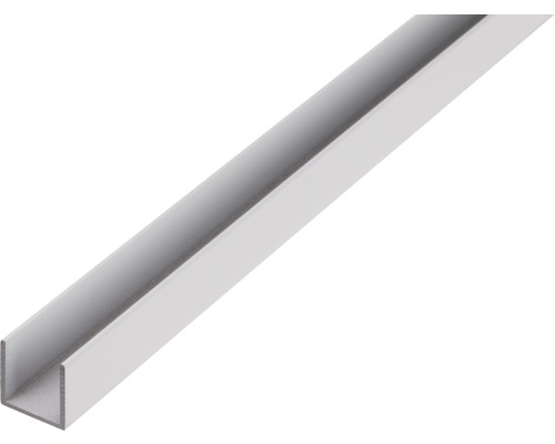 U-Profil Aluminium silber blank 25 x 25 x 2 mm 2,0 mm , 2,6 m U-Profil aus Metall