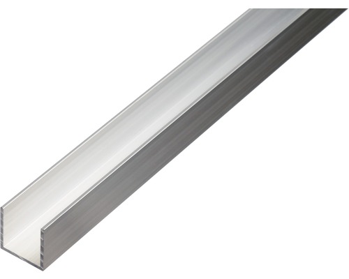 U-Profil Aluminium silber 20 x 10 x 1,5 mm 1,5 mm , 2,6 m U-Profil aus Aluminium