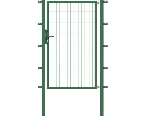 Stabgitter-Einzeltor ALBERTS Flexo Typ 6/5/6 100 x 160 cm inkl. Pfosten 6 x 6 cm grün