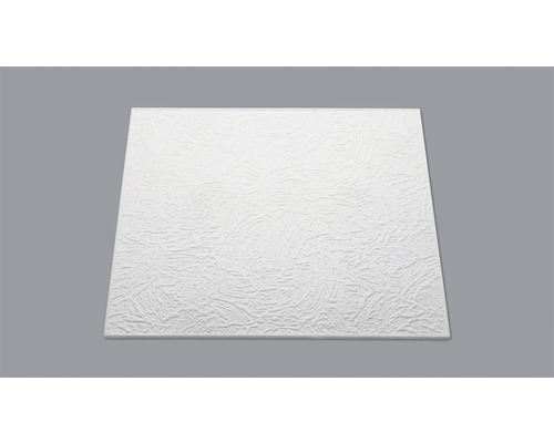 Deckenplatte T90 Rillenstruktur-Optik 50x50x0,8 cm 2 m² im Pack Quadratische, strukturierte Deckenplatte