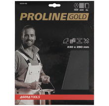 PROLINE GOLD Profi Schleifpapier für Nassschliff P400 230x280 mm 3 Stück