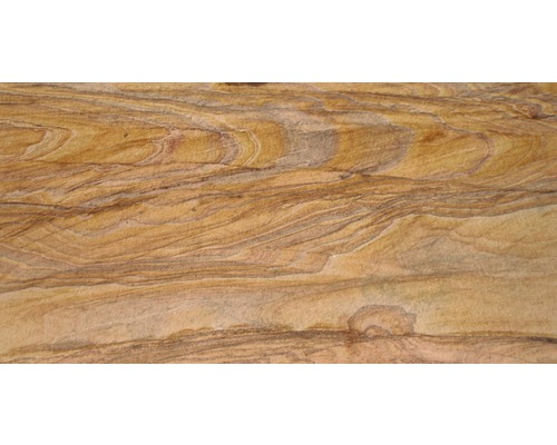 Nahaufnahme einer Sandsteinplatte mit geschichteter Struktur