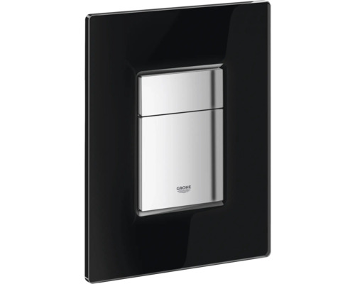 Betätigungsplatte Grohe Skate Cosmopolitan 2-Mengentechnik Glas velvet black Grohe Betätigungsplatte mit zwei Tasten
