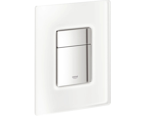 Betätigungsplatte Grohe Skate Cosmopolitan 2-Mengentechnik Glas frosted white Grohe Betätigungsplatte für Spülkästen