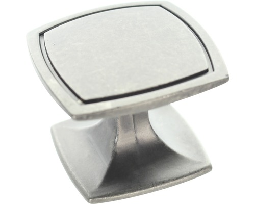 Quadratischer Möbelknopf aus Metall