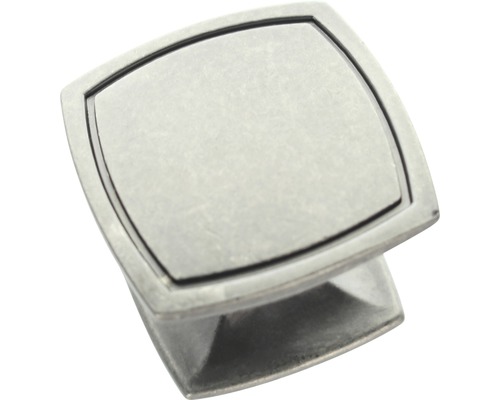 Quadratischer Möbelknopf aus Metall