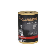 PROLINE GOLD Profi Schleifpapier Rolle P120 115 mm x 5 m-thumb-0