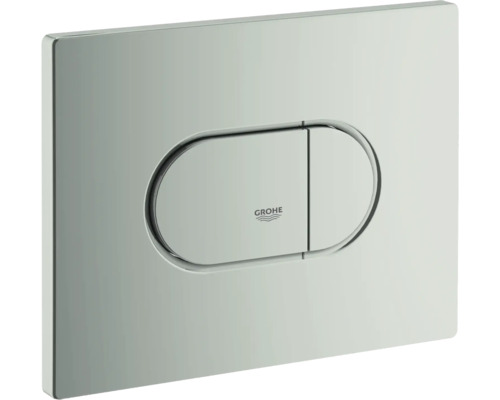 Betätigungsplatte Grohe Arena Cosmopolitan horizontal 2-Mengentechnik mattchrom Grohe Betätigungsplatte für WC