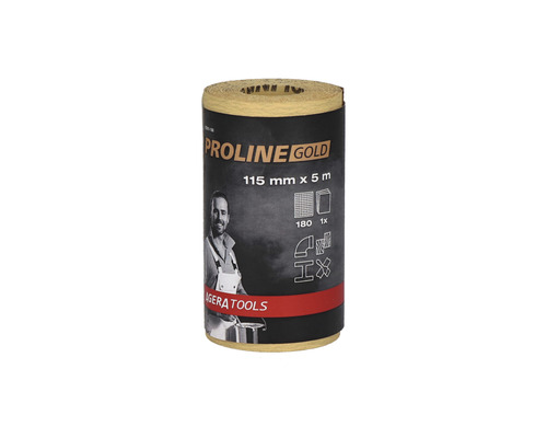 PROLINE GOLD Profi Schleifpapier Rolle P180 115 mm x 5 m Proline Gold Schleifpapierrolle, 115 mm x 5 m