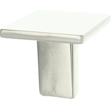 Quadratischer Möbelknopf aus Metall