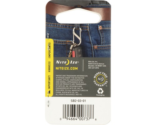 Nite Ize Verpackung mit Schlüsselanhänger