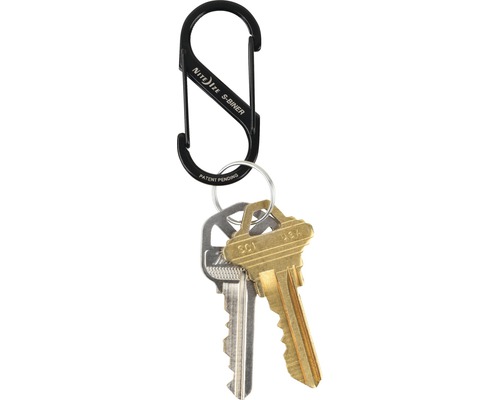 Nite Ize S-Biner Schlüsselanhänger mit zwei Schlüsseln