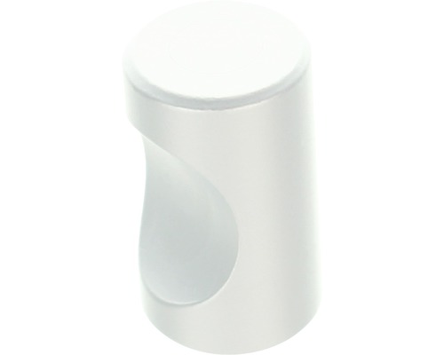 Weißer Möbelknopf aus Kunststoff
