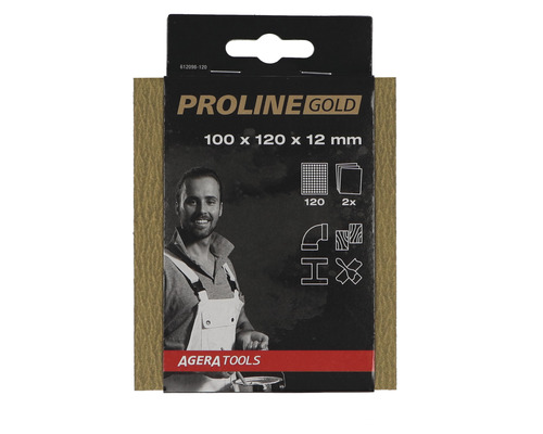 PROLINE GOLD Profi Schleifpads P120 120x98x13 mm