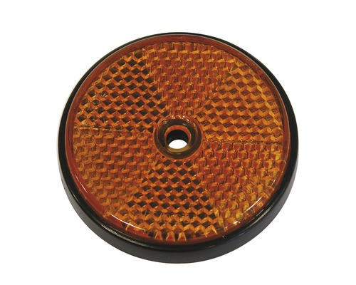 Reflektorset rund orange 70 mm für Anhänger Pack = 2 St